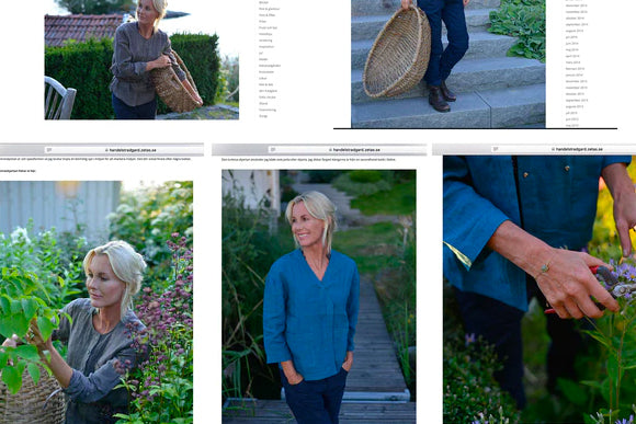 Victoria Skoglund Blog Peony Shirt Astrantia Garden Work Trouser